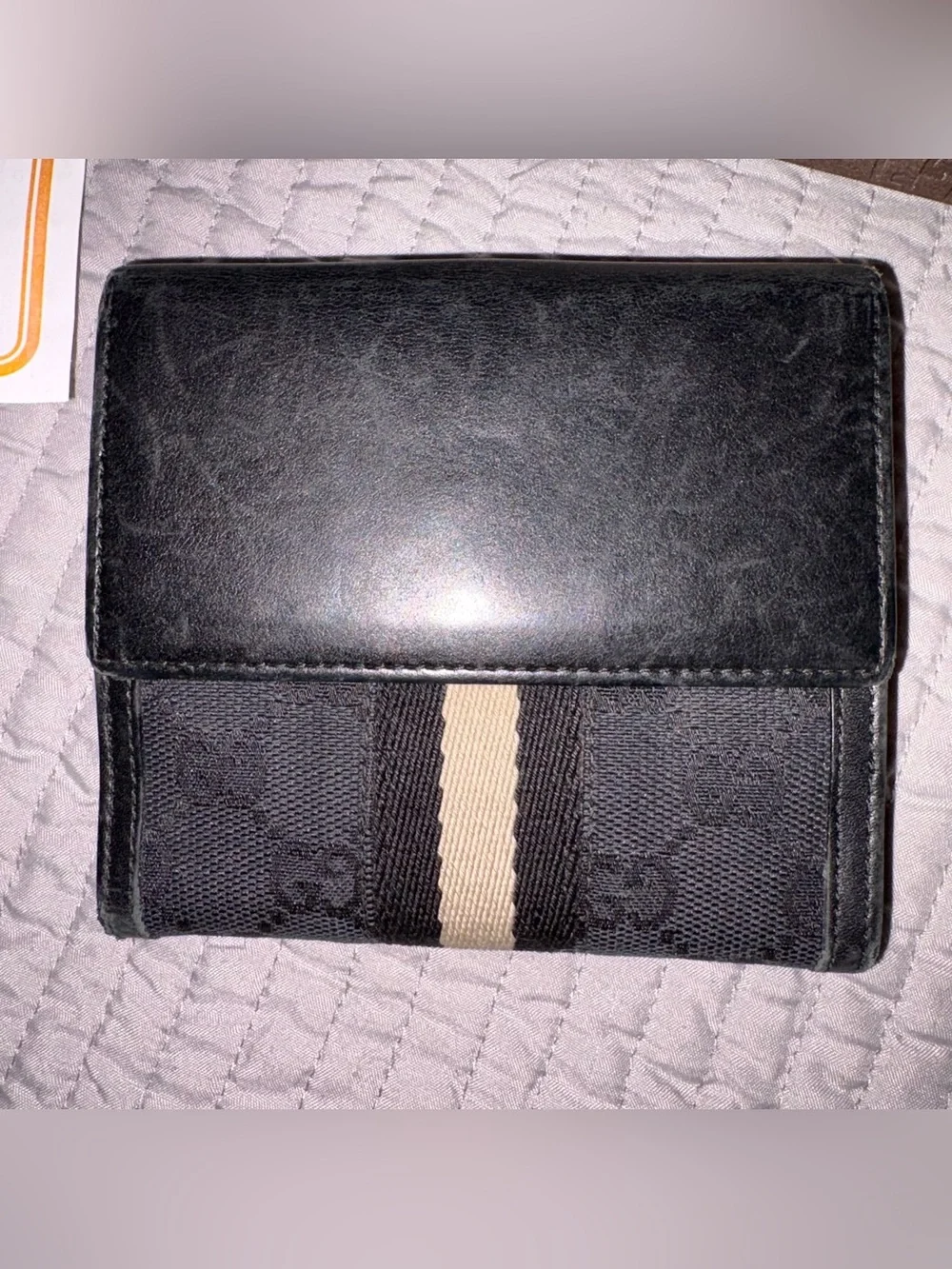 COA GUCCI GG MONOGRAM DOUBLE SIDED UNISEX WALLET GORGEOUS! VERY NICE CONDITION